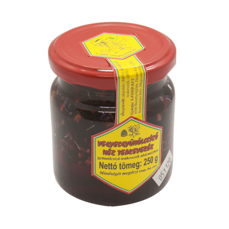 Miere de Salcam cu amestec de ceai de fructe mixta -250gr