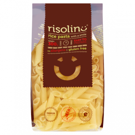 Risolino Penne -Paste de orez fără gluten 300g