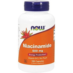 NOW Niacinamide B-3(Niacina) 500 mg - 100 Capsule