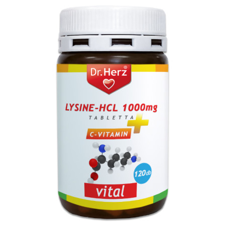 Dr. Herz Lysine-HCL + Vitamina C 1000 mg comprimate – 120 buc