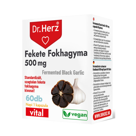 DR Herz Fekete Fokhagyma- 60db kapszula