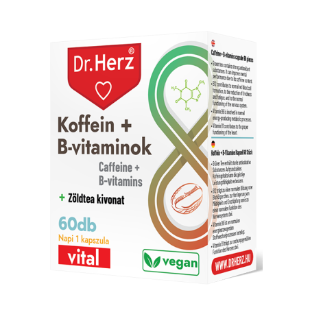 DR Herz Koffein + B-vitaminok -60db kapszula