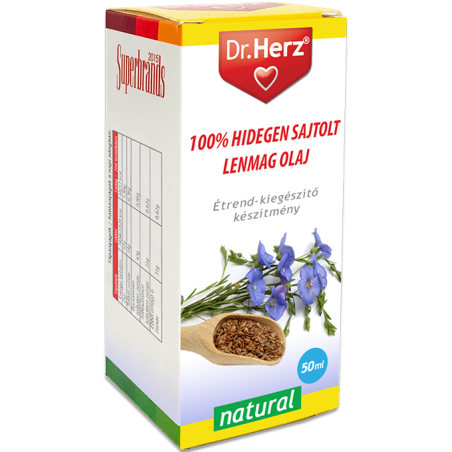 Dr. Herz Lenmag olaj 100% hidegen sajtolt -50ml
