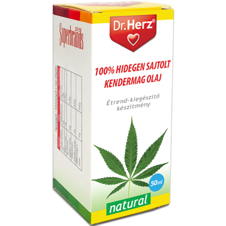 Dr. Herz Kendermag olaj 100% hidegen sajtolt -50ml