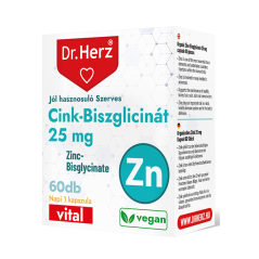Dr. Herz Zinc-Bisglicinat 25 mg – 60capsule