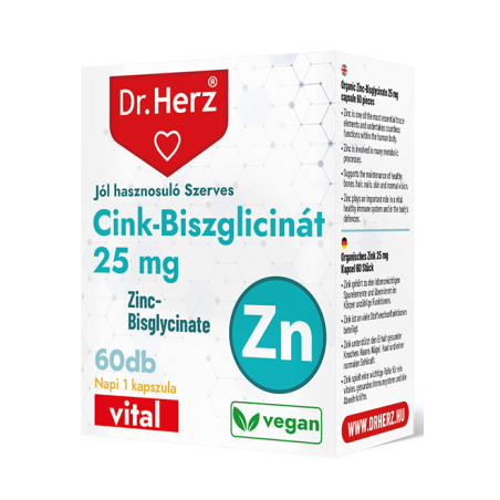 DR Herz Cink-Biszglicinát 25 mg -60db kapszula