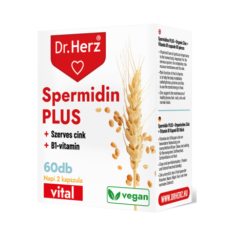 Dr. Herz Spermidină + Vitamina B1 + Zinc organic –60capsule