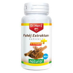 Dr. Herz Fahéj Extraktum + C-vitamin -90kapszula