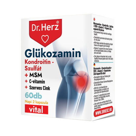 Dr. Herz Glükozamin+Kondroitin-szulfát+MSM -60kapszula