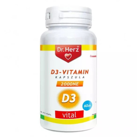 Dr Herz D3-vitamin kapszula 2000NE -60kapszula