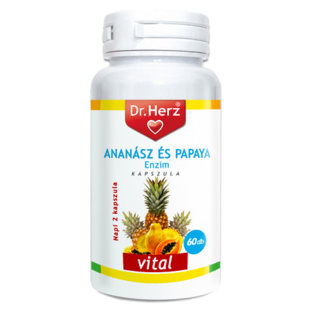 Dr. Herz Enzime Ananas-Papaya –60capsule