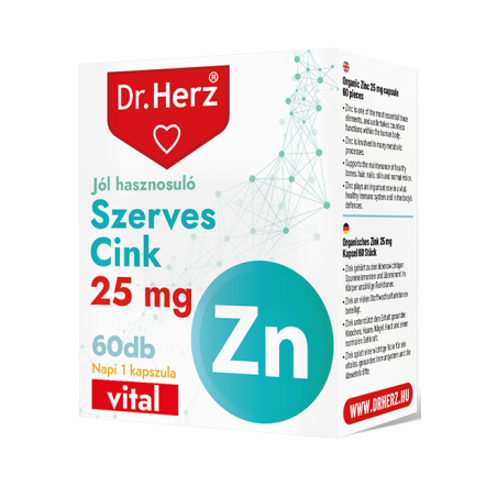 Dr. Herz Zinc Organic 25 mg –60capsule