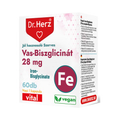 Dr. Herz Fier bisglicinat 28 mg –60capsule