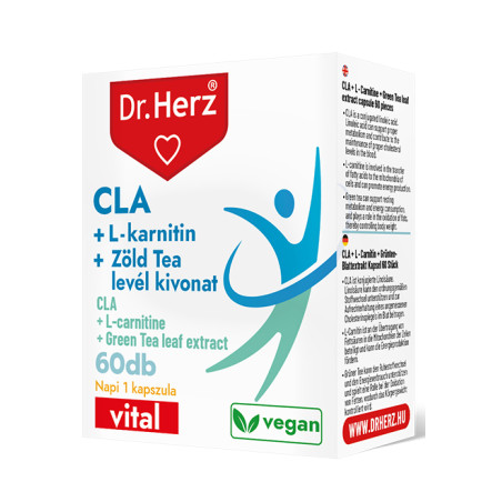DR Herz CLA + L-karnitin + Zöld tea kivonat -60kapszula