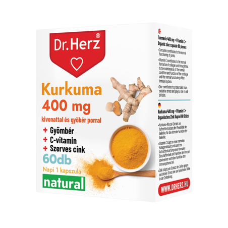 Dr. Herz Kurkuma+C-vitamin -60kapszula
