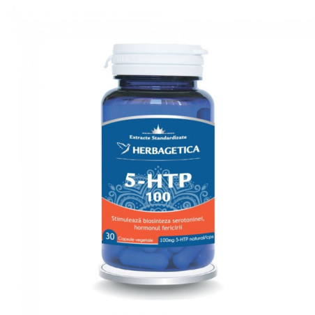 HERBAGETICA  5-HTP 100  30 capsule vegetale