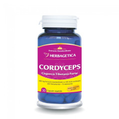 HERBAGETICA  CORDYCEPS 10/30/1 Ciuperca Tibetana Forte  30 capsule vegetale