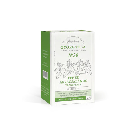 GYÖRGYTEA Nr.56. Fehér árvacsalános teakeverék (Lúgosító tea) 50g