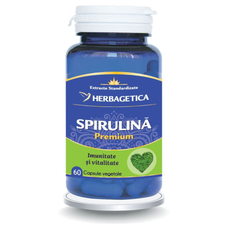 Herbagetica Spirulina Premium 60 kapszula