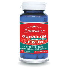 Herbagetica Quercetin Imuno Suport - 30 capsule