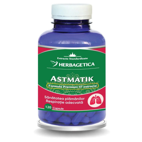 Herbagetica Astmatik – 120 capsule