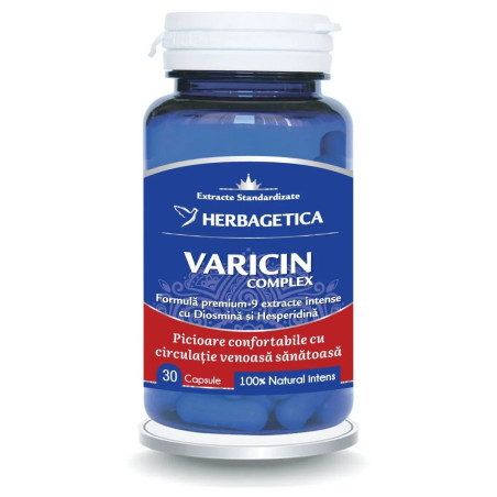 Herbagetica Varicin Complex, 30 capsule