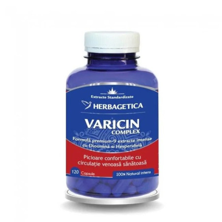 Herbagetica Varicin Complex, 120 capsule