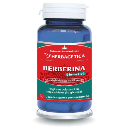 Herbagetica Berberina Bio Activa, 30 kapszula